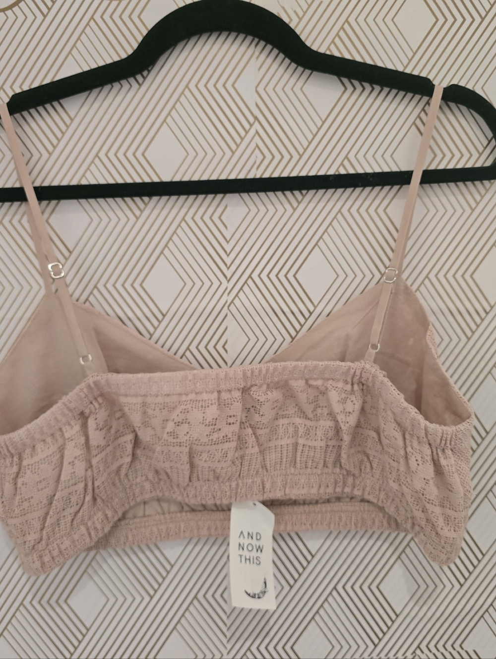 And Now This NWT Lace Bralette & Drawstring Shorts 2-Piece Set XL Blush Pink - Picture 3 of 8